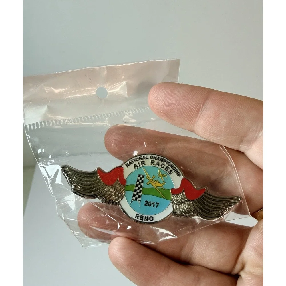 2017 National Championship RENO AIR RACES Wings Enamel Lapel Pin Nevada